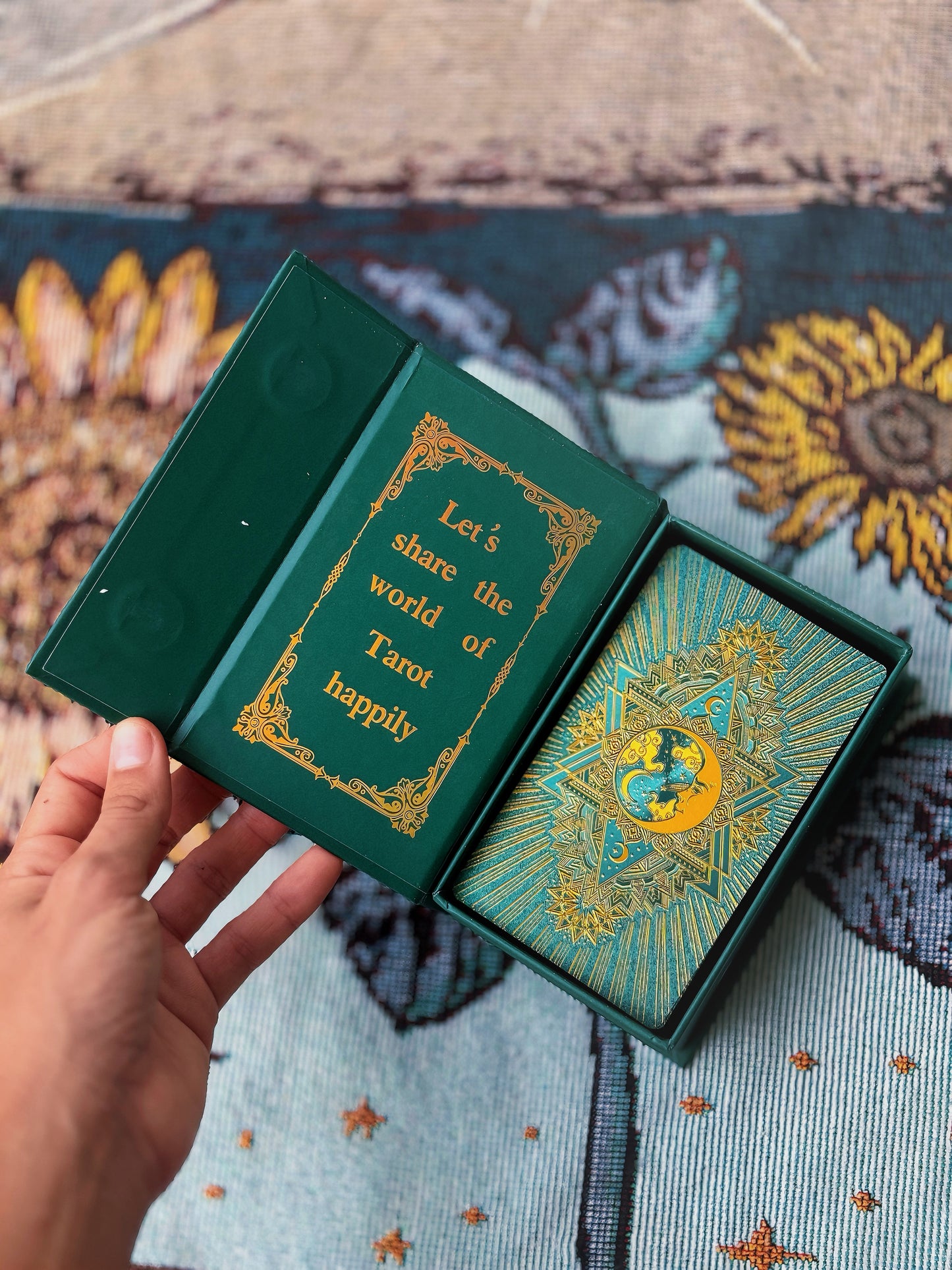 GREEN - Gold Foil Tarot