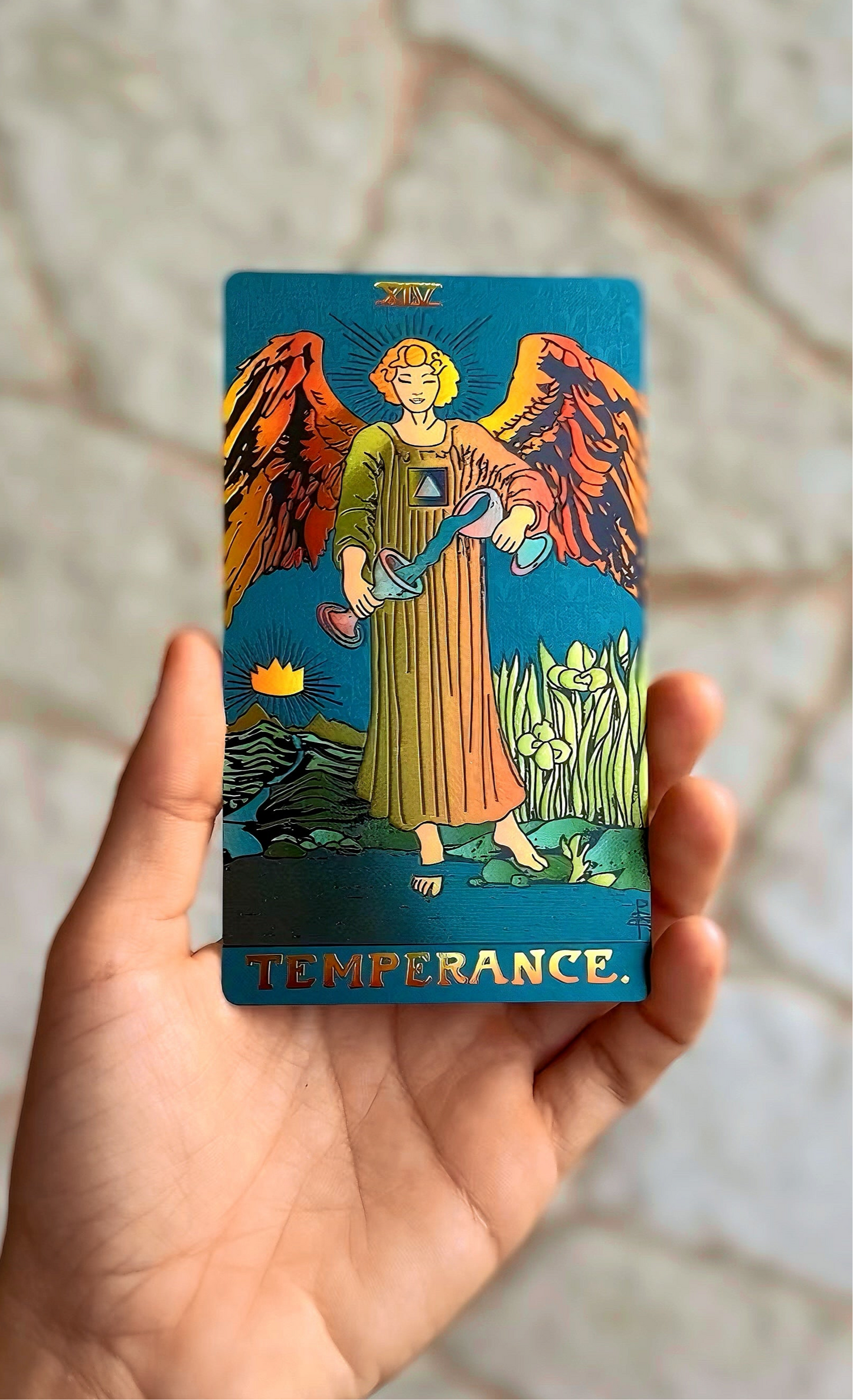 GREEN - Gold Foil Tarot