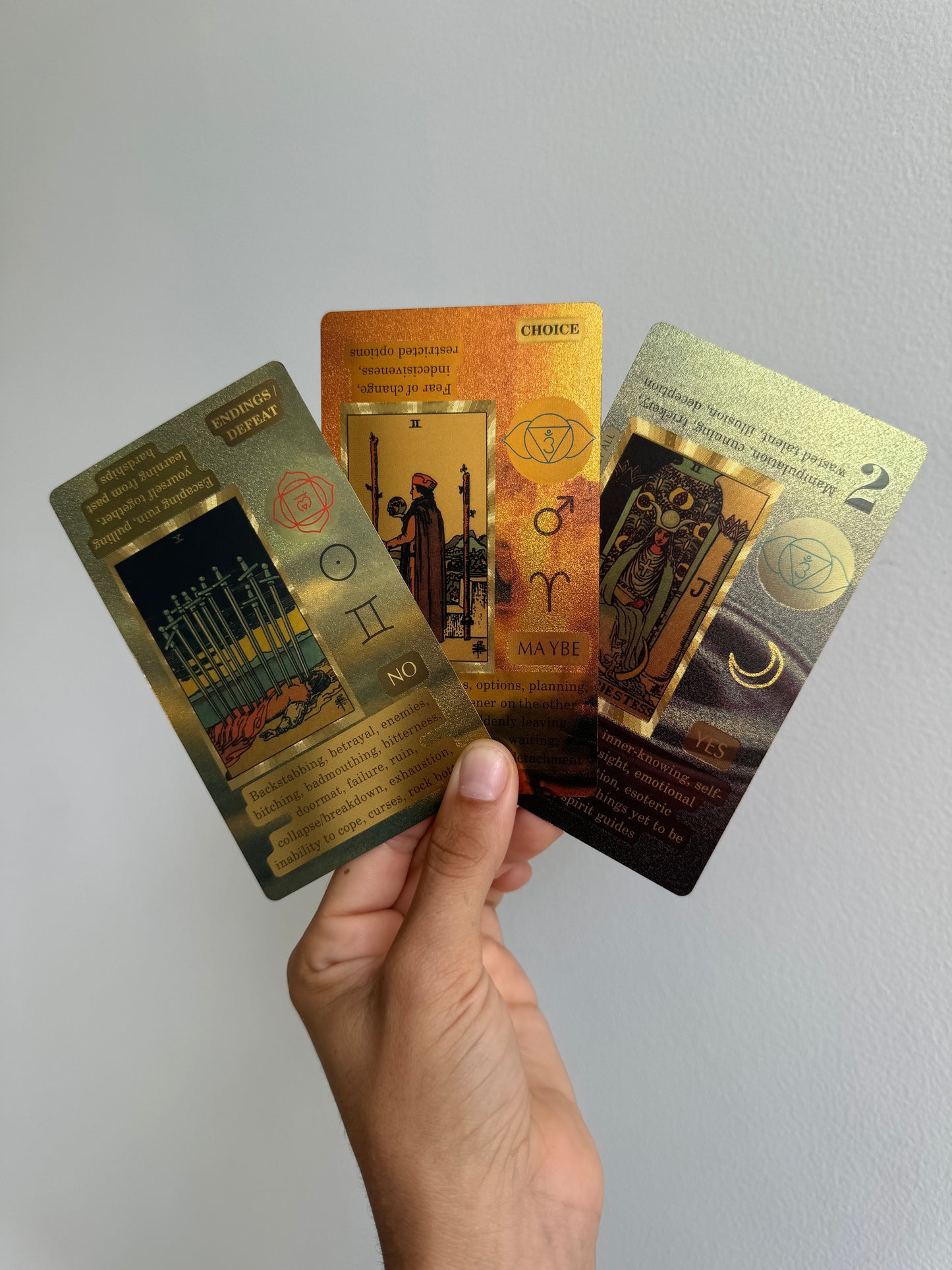 SYMBOLS - Gold Foil Tarot