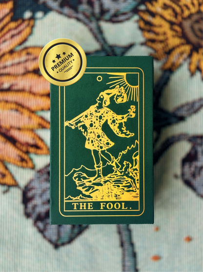 GREEN - Gold Foil Tarot