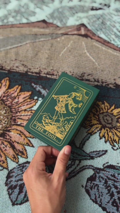 GREEN - Gold Foil Tarot